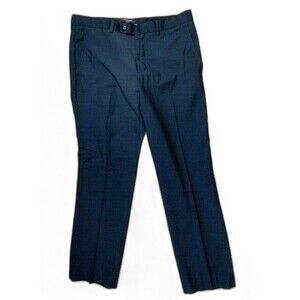Cedar Wood State Size 32r Mens Dress Pants Blue Slim Fit Straight Leg
